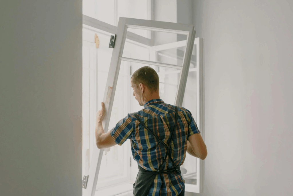 Window Frames During a Break-In